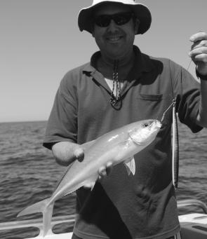 Steve Perry of Grafton has become a convert to deep jigging after scoring this rat king after just a couple of drops.